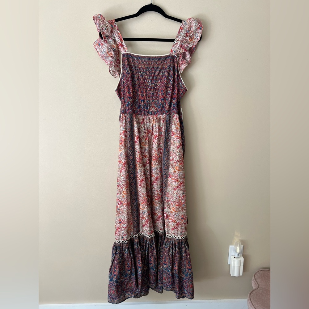 Haute Hippie Multicolor Floral Maxi Dress